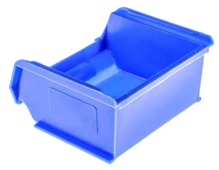 10 Pcs Blue Polypropylene Mini Storage Bin – Size 1 (9 x 10 x 5 cm) | Small Parts Organizer