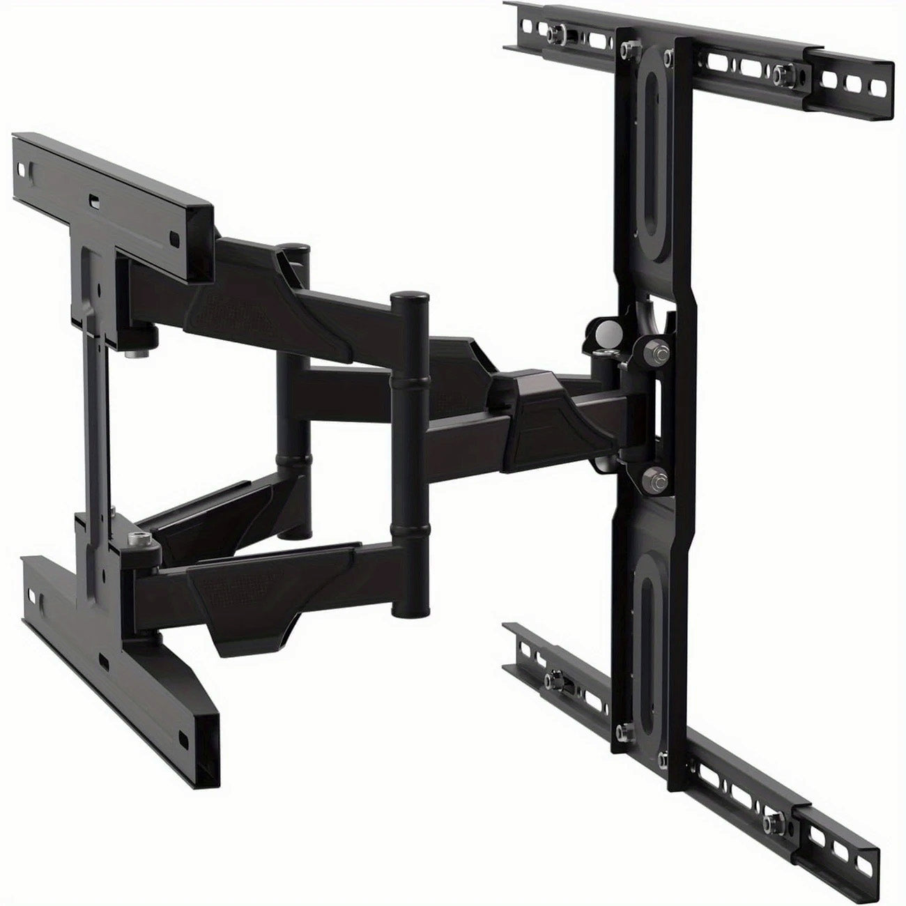 Wall-Mount Dual-Arm TV Bracket – Heavy-Duty for 4" to 75" Screens