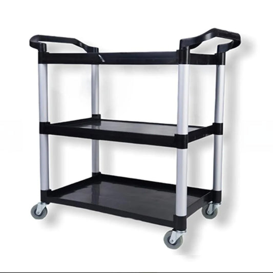 3-Tier Big Plastic Utility Trolley – Mobile Storage Cart for Shelving & Workspaces