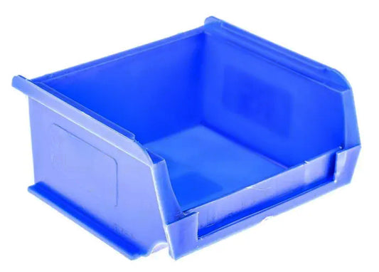 10 Pcs Blue Polypropylene Mini Storage Bin – Size 1 (9 x 10 x 5 cm) | Small Parts Organizer