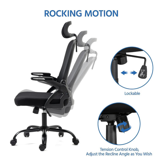 Breathable Mesh Office Chair – Swivel with Adjustable Height & Support