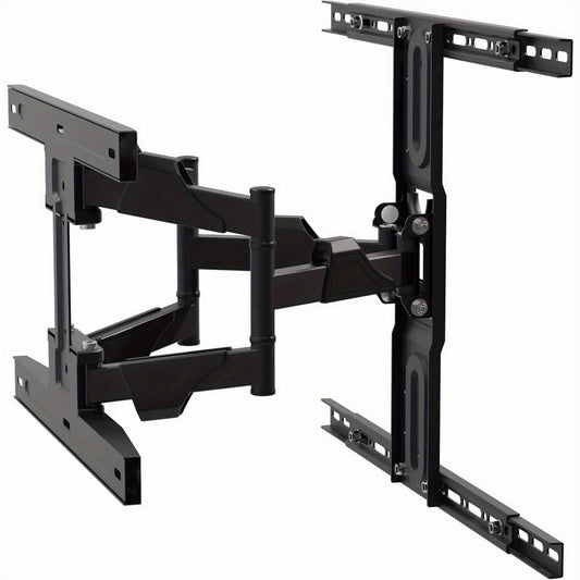 Wall-Mount Dual-Arm TV Bracket – Heavy-Duty for 4" to 75" Screens